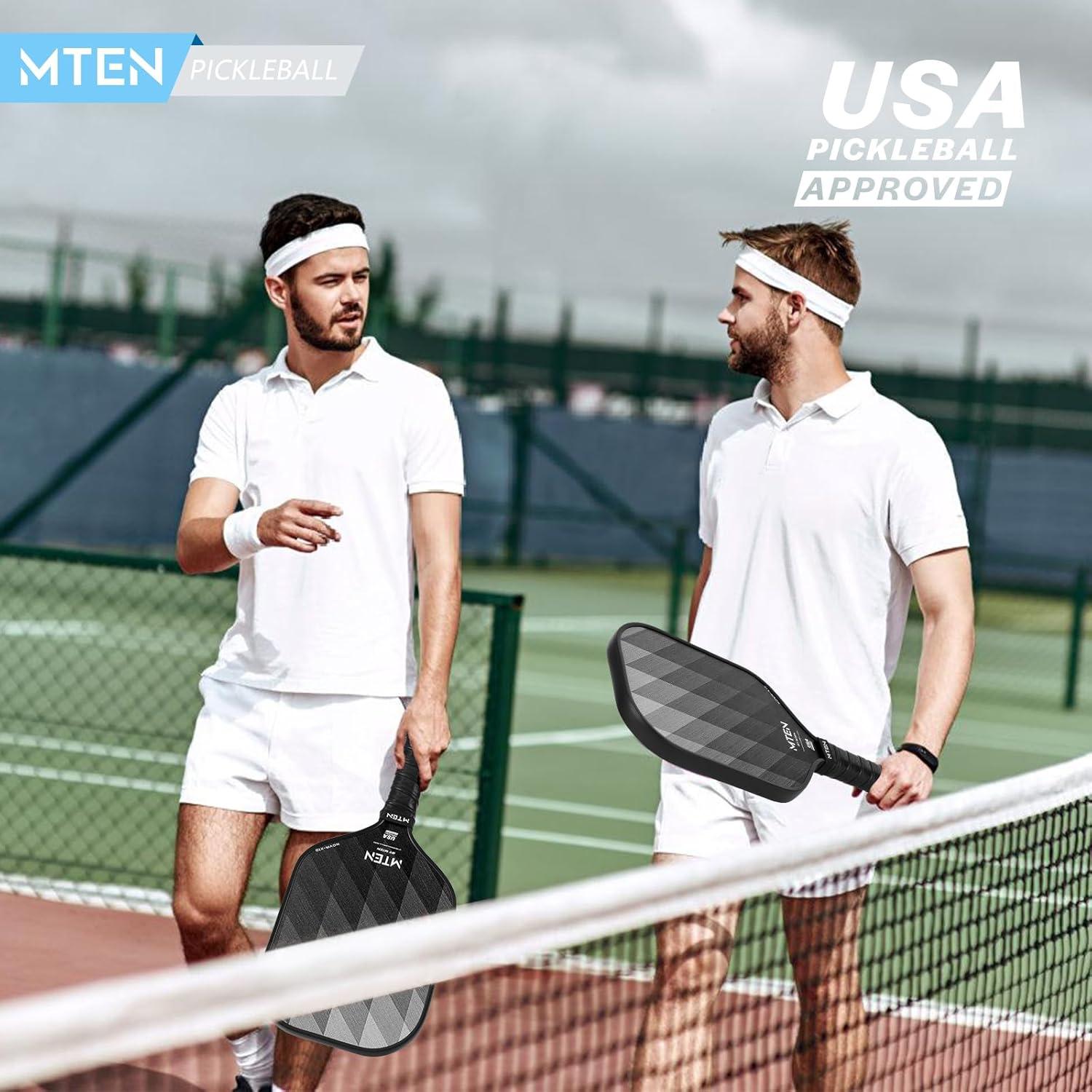 imagePickleball Paddles Carbon Fiber Pickleball Paddles Lightweight Pickle Ball Paddle Carbon Fiberglass Surface USAPA Approved Beginners ampamp Competition 1Pcssilver black