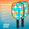 imagePickleball Paddles Carbon Fiber Pickleball Paddles Lightweight Pickle Ball Paddle Carbon Fiberglass Surface USAPA Approved Beginners ampamp Competition 1Pcsgreen yellow