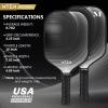 imagePickleball Paddles Carbon Fiber Pickleball Paddles Lightweight Pickle Ball Paddle Carbon Fiberglass Surface USAPA Approved Beginners ampamp Competition 1Pcsblack silver