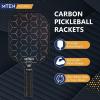 imagePickleball Paddles Carbon Fiber Pickleball Paddles Lightweight Pickle Ball Paddle Carbon Fiberglass Surface USAPA Approved Beginners ampamp Competition 1Pcsblack yellow