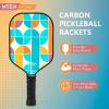 imagePickleball Paddles Carbon Fiber Pickleball Paddles Lightweight Pickle Ball Paddle Carbon Fiberglass Surface USAPA Approved Beginners ampamp Competition 1Pcsgreen yellow