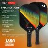 imagePickleball Paddles Carbon Fiber Pickleball Paddles Lightweight Pickle Ball Paddle Carbon Fiberglass Surface USAPA Approved Beginners ampamp Competition 1Pcsblack green