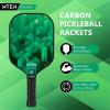 imagePickleball Paddles Carbon Fiber Pickleball Paddles Lightweight Pickle Ball Paddle Carbon Fiberglass Surface USAPA Approved Beginners ampamp Competition 1Pcsgreen