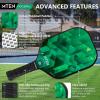imagePickleball Paddles Carbon Fiber Pickleball Paddles Lightweight Pickle Ball Paddle Carbon Fiberglass Surface USAPA Approved Beginners ampamp Competition 1Pcsgreen