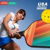 imagePickleball Paddles Carbon Fiber Pickleball Paddles Lightweight Pickle Ball Paddle Carbon Fiberglass Surface USAPA Approved Beginners ampamp Competition 1Pcsred yellow