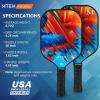 imagePickleball Paddles Carbon Fiber Pickleball Paddles USAPA Carbon Surface Carbon Fiber Core Comfort Leather Handle 16MM Lightweight Beginners