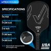 imagePickleball Paddles Raw Carbon Fiber Pickleball Paddle USAPA Approved T700 Pickleball Rackets 16MM Thermoformed Carbon Fiber Core Black Fiberglass Paddles DesignedBlack1