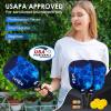 imagePickleball Paddles USAPA Approved Fiberglass Surface Pickleball Set with Pickleball Rackets Pickleball Paddles Set for Men WomenB2Blue
