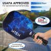 imagePickleball Paddles USAPA Approved Fiberglass Surface Pickleball Set with Pickleball Rackets Pickleball Paddles Set for Men WomenBBlue