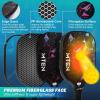 imagePickleball Paddles USAPA Approved Fiberglass Surface Pickleball Set with Pickleball Rackets Pickleball Paddles Set for Men WomenC2Black2Blue