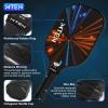 imagePickleball Paddles USAPA Approved Fiberglass Surface Pickleball Set with Pickleball Rackets Pickleball Paddles Set for Men WomenD2Black Red