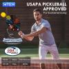 imagePickleball Paddles USAPA Approved Fiberglass Surface Pickleball Set with Pickleball Rackets Pickleball Paddles Set for Men WomenD2Black Red