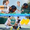 imagePickleball Paddles USAPA Approved Fiberglass Surface Pickleball Set with Pickleball Rackets Pickleball Paddles Set for Men WomenD4BlackRed