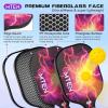 imagePickleball Paddles USAPA Approved Fiberglass Surface Pickleball Set with Pickleball Rackets Pickleball Paddles Set for Men WomenE2Red