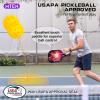 imagePickleball Paddles USAPA Approved Fiberglass Surface Pickleball Set with Pickleball Rackets Pickleball Paddles Set for Men WomenE4Red