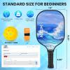 imagePickleball Paddles USAPA Approved Fiberglass Surface Pickleball Set with Pickleball Rackets Pickleball Paddles Set for Men WomenF4Blue