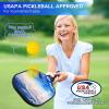 imagePickleball Paddles USAPA Approved Fiberglass Surface Pickleball Set with Pickleball Rackets Pickleball Paddles Set for Men WomenF4White blue