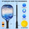 imagePickleball Paddles USAPA Approved Fiberglass Surface Pickleball Set with Pickleball Rackets Pickleball Paddles Set for Men WomenLake Blue