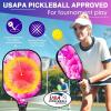 imagePickleball Paddles USAPA Approved Fiberglass Surface Pickleball Set with Pickleball Rackets Pickleball Paddles Set for Men WomenPink