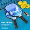 imagePickleball Paddles USAPA Approved Fiberglass Surface Pickleball Set with Pickleball Rackets Pickleball Paddles Set for Men Womensky blue