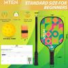imagePickleball Paddles USAPA Approved Fiberglass Surface Pickleball Set for Beginners Pickleball Rackets Intermediates Professional PlayersB2Green Black