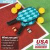 imagePickleball Paddles USAPA Approved Fiberglass Surface Pickleball Set for Beginners Pickleball Rackets Intermediates Professional PlayersC2Lake blue