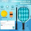 imagePickleball Paddles USAPA Approved Fiberglass Surface Pickleball Set for Beginners Pickleball Rackets Intermediates Professional PlayersC4Lake blue