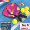 imagePickleball Paddles USAPA Approved Fiberglass Surface Pickleball Set for Beginners Pickleball Rackets Intermediates Professional PlayersD2RED