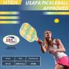 imagePickleball Paddles USAPA Approved Fiberglass Surface Pickleball Set for Beginners Pickleball Rackets Intermediates Professional PlayersE2Yellow green