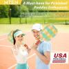 imagePickleball Paddles USAPA Approved Fiberglass Surface Pickleball Set for Beginners Pickleball Rackets Intermediates Professional PlayersE4Yellow green
