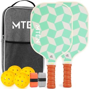 imagePickleball Paddles USAPA Approved Fiberglass Surface Pickleball Set for Beginners Pickleball Rackets Intermediates Professional PlayersA2Green