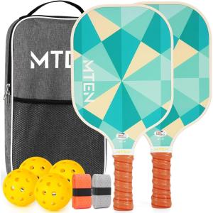 imagePickleball Paddles USAPA Approved Fiberglass Surface Pickleball Set for Beginners Pickleball Rackets Intermediates Professional PlayersF2Lake white