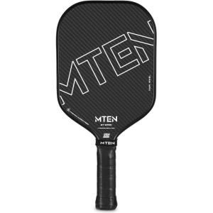 imagePickleball Paddles USAPA Approved Carbon Fiber Pickleball Paddle16MM Polypropylene Honeycomb Core Increased Power and Spin Novice amp Pro PlayersBlack